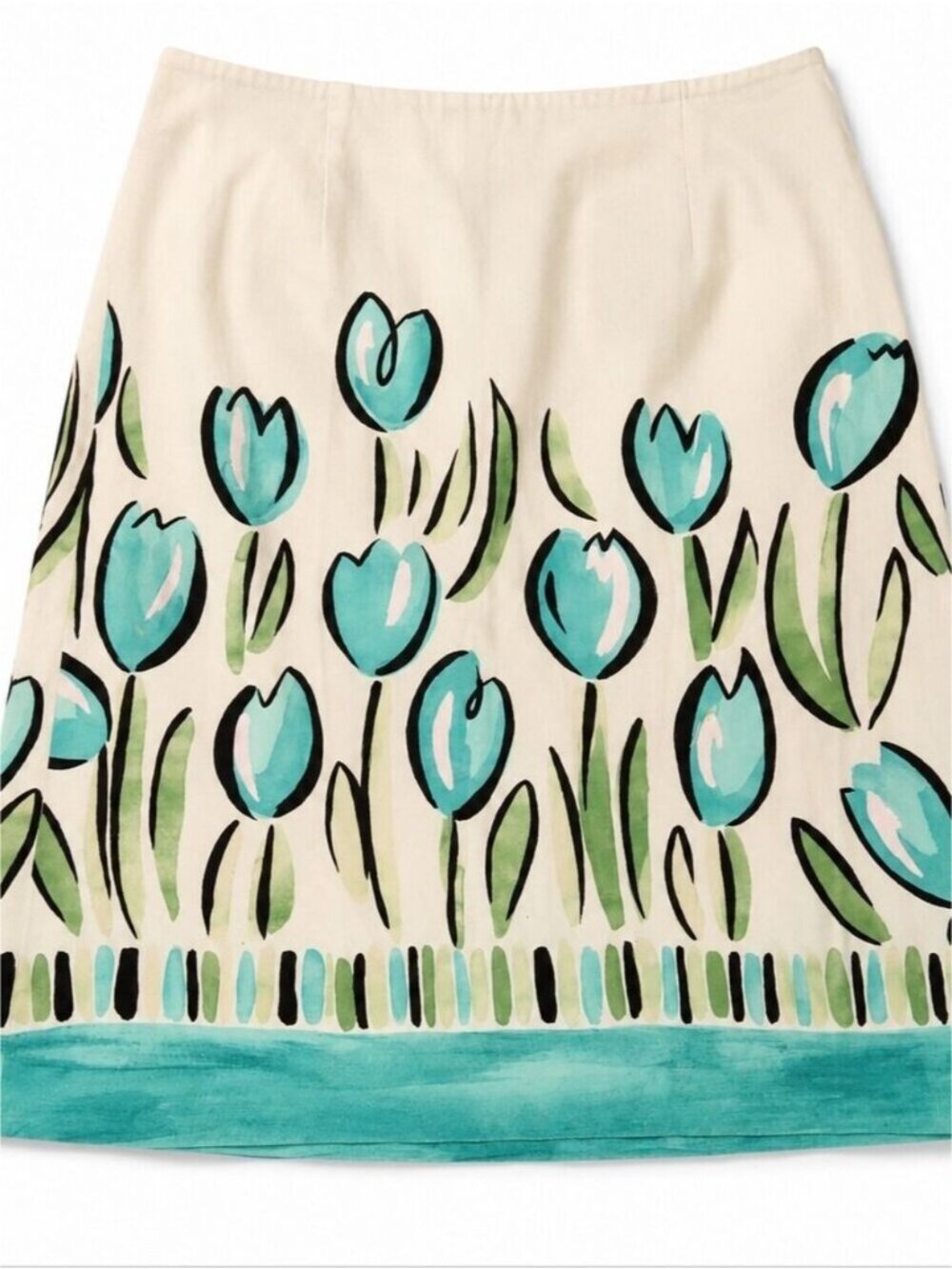 Midi Floral Skirt Size 4 - Picture 2 of 3